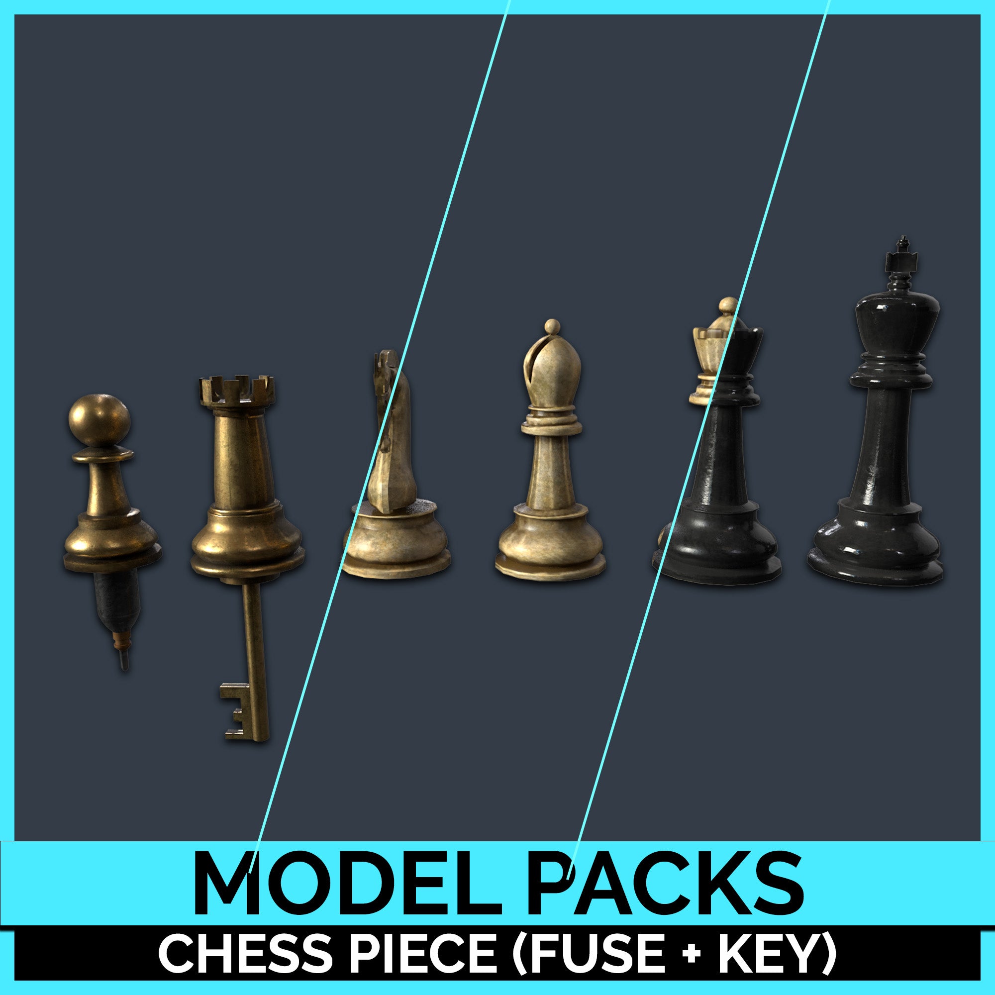 PBR Chess Key + Fuse Model Pack – SpeedTutor