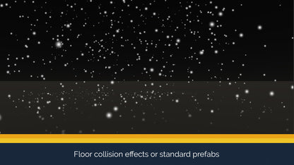 screenshot of heavy snow particles