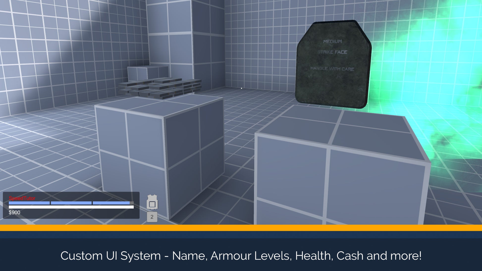 screenshot of battle armour plate and money with battle royale ui