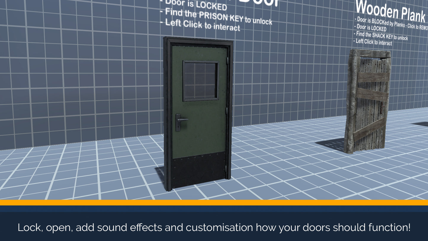screenshot of more doors from the door interaction kit