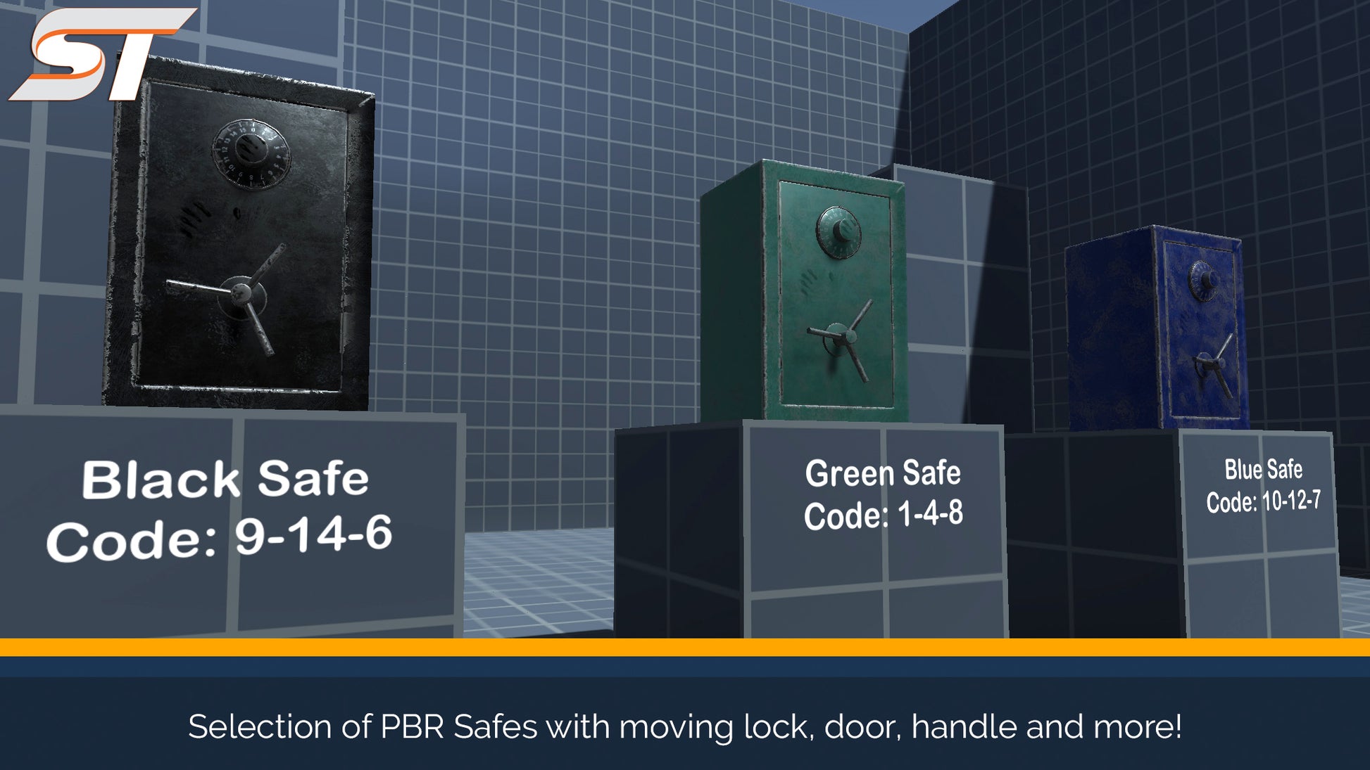 screenshot of pbr 3d model safe in unity scene