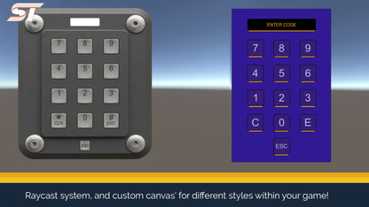 screenshot of the keypads UI