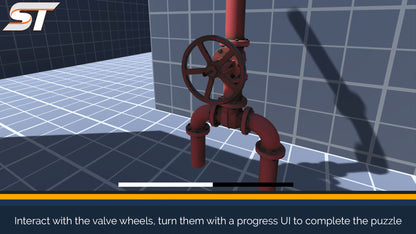 screenshot of the turning of the valve