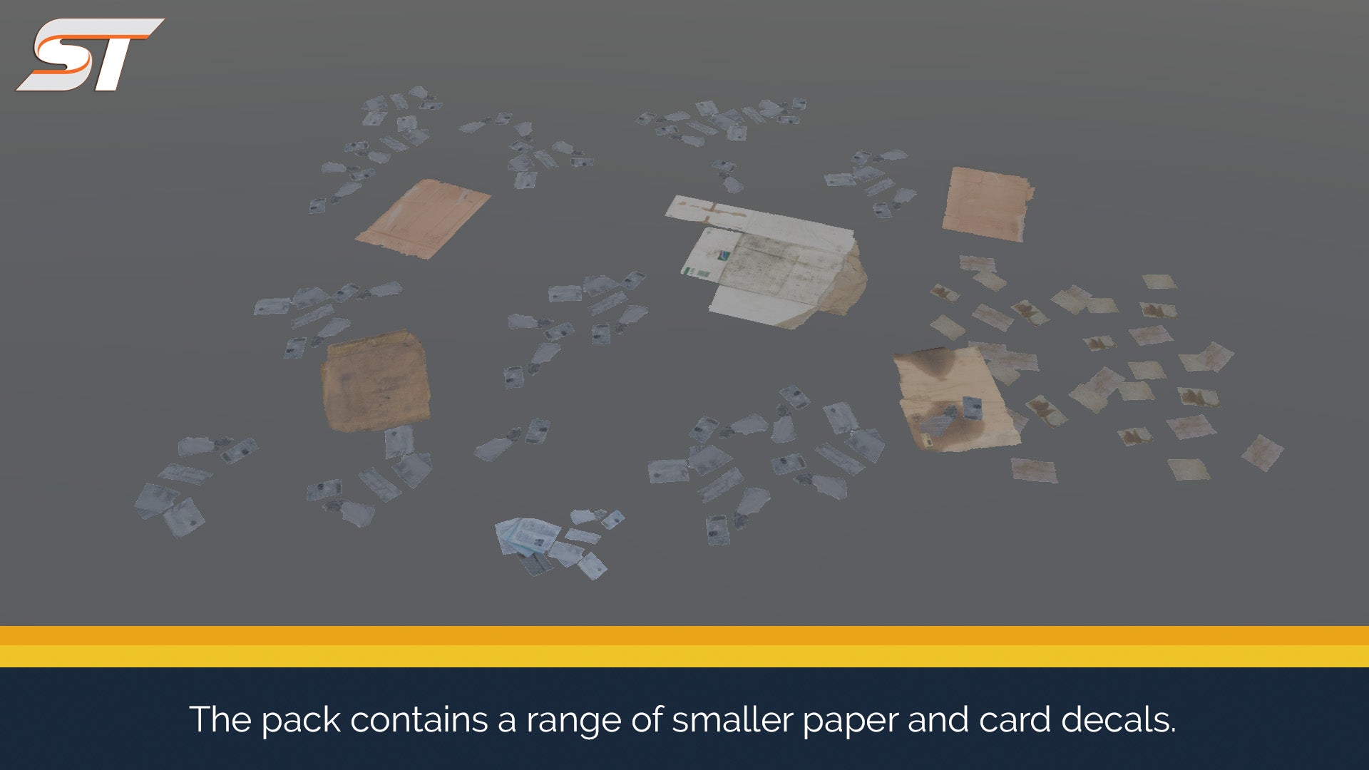 screenshot of cardboard decals